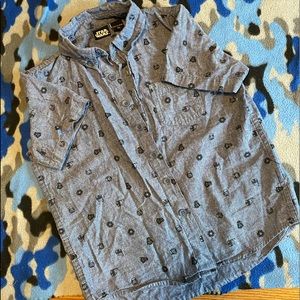 Boys Star Wars Button Up Shirt